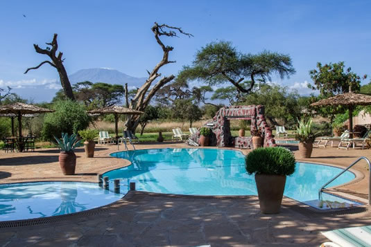 Sentrim Amboseli Swimming Pool with a view